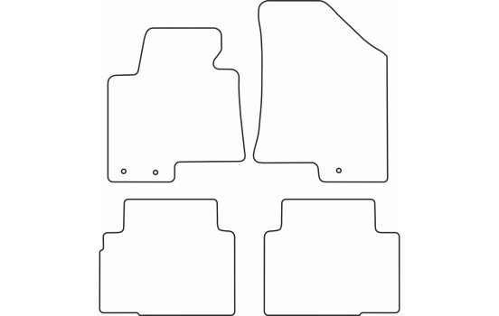 Tapis de sol en velours adaptés à la Hyundai ix35 201, Image 6