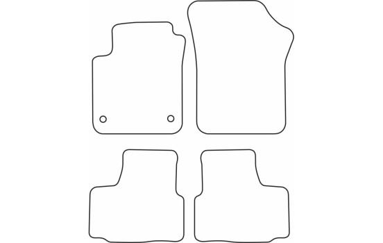 Tapis de sol en velours adaptés à la Volkswagen Up 20, Image 6