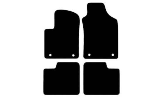Tapis de voiture adaptés à Fiat 500 Dualogic 2013-2015