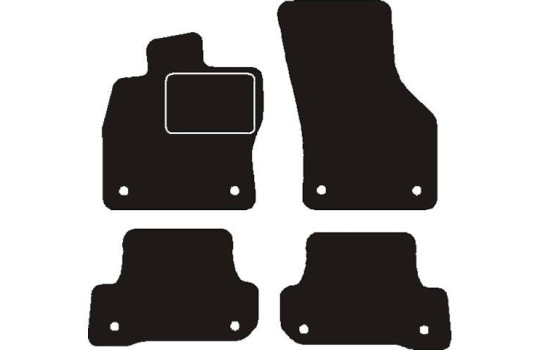 Tapis de voiture adaptés à l'Audi A3 Cabriolet 8V7 2013->