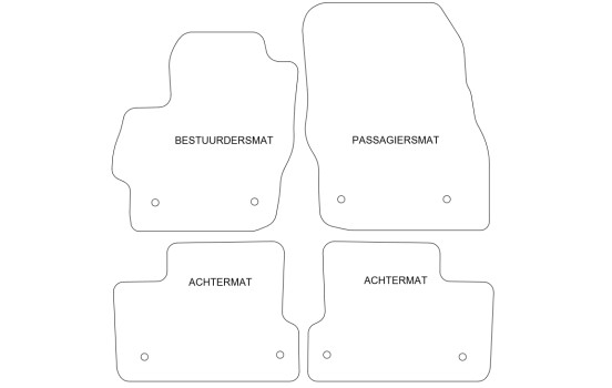 Tapis de voiture adaptés à Mazda 3 2009-2012 4 pièces, Image 2
