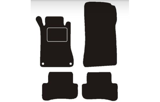Tapis de voiture adaptés à Mercedes W204 Classe C 2007 ->
