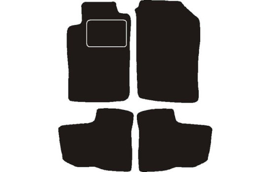 Tapis de voiture adaptés à Peugeot 206 Station 2002-