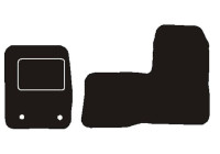 Tapis de voiture adaptés pour Ford Transit Custom double. ensemble avant de cabine 2012