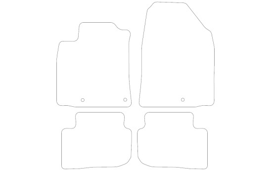 Tapis de voiture adaptés pour Hyundai Ioniq 2016- 4 pièces, Image 2