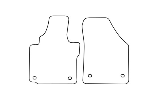 Tapis de voiture adaptés pour Volkswagen Caddy 2004-2007 (uniquement pour), Image 2