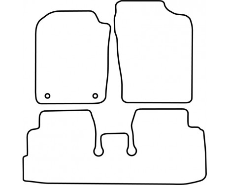 Tapis de voiture Daihatsu Cuore 2007-2013, Image 2