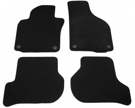 Tapis de voiture en velours pour VW Golf V / VI / Jetta 2007-2010 4 pièces