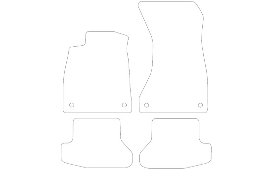 Tapis de voiture en velours sur mesure pour Audi A5 Coupé 2017- 4 pièces, Image 2