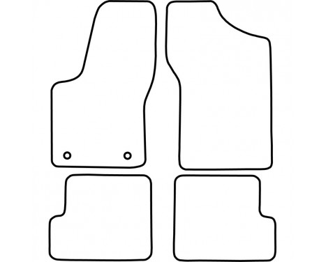 Tapis de voiture Fiat Seicento 1998-2005, Image 2