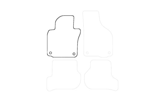 Tapis de voiture Gauche Avant VW Golf V / Jetta 2003-2007 1 pièce, Image 3