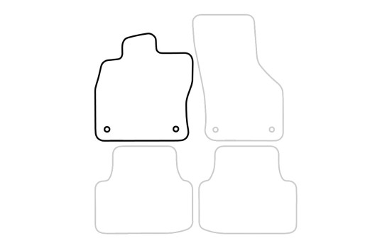 Tapis de voiture gauche pour Skoda Octavia 2013-1 pièce, Image 3