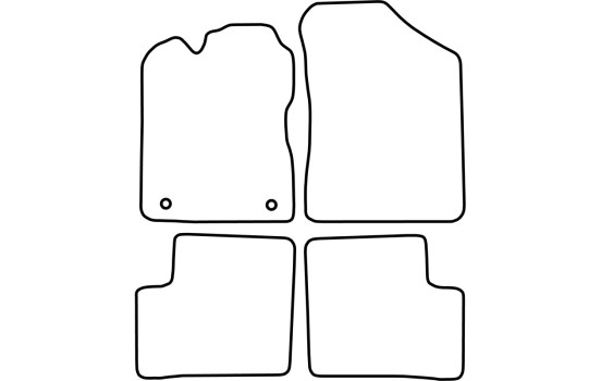 Tapis de voiture sur mesure pour Daihatsu Cuore 2003-2007, Image 2