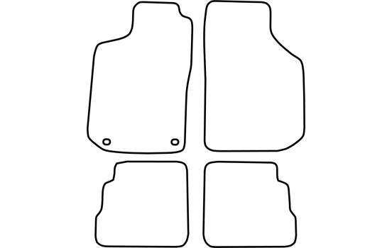 Tapis de voiture sur mesure pour Saab 900 NG 1993-1998 4 pièces, Image 2