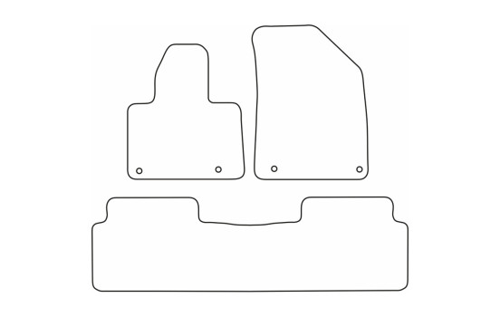 Tapis de voiture Velour adaptable à Citroen C5 2008- (3 pièces), Image 6