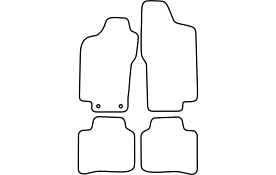 Tapis de voiture Velour adaptable pour Lancia Delta 1996-2008, Image 6