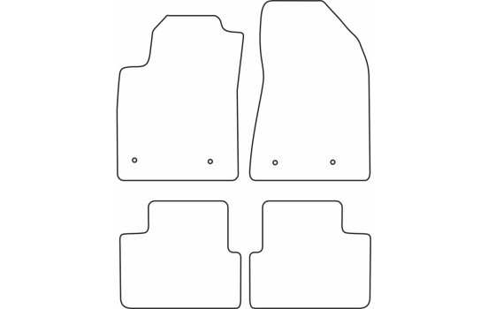 Tapis de voiture Velour adaptable sur Lancia Delta 2008-, Image 6