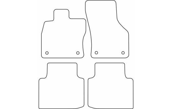 Tapis de voiture Velour adaptable sur Skoda Superb III 2015-, Image 6
