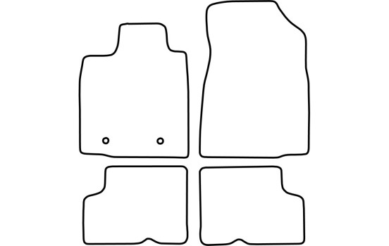 Tapis de voiture Velour adapté pour Dacia Sandero 2008-2012, Image 6