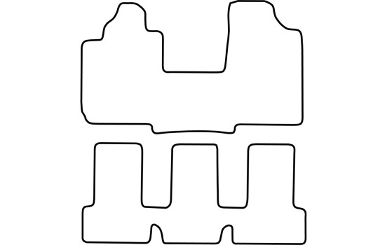 Tapis de voiture Velour adapté pour Fiat Multipla 1998-2007, Image 6