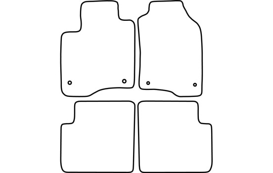 Tapis de voiture Velour adapté pour Fiat Panda 2015-, Image 6