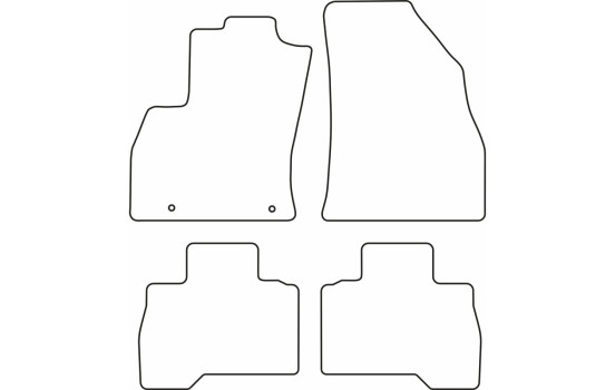 Tapis de voiture Velour adapté pour Fiat Qubo 2008-, Image 6