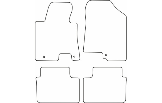 Tapis de voiture Velour adapté pour Hyundai i30 2013-2016, Image 6