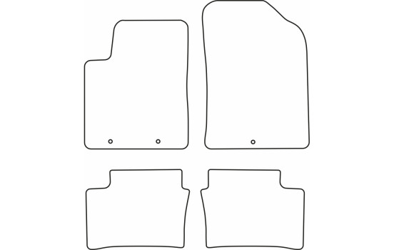 Tapis de voiture Velour adapté pour Kia Picanto 2011-2015, Image 6