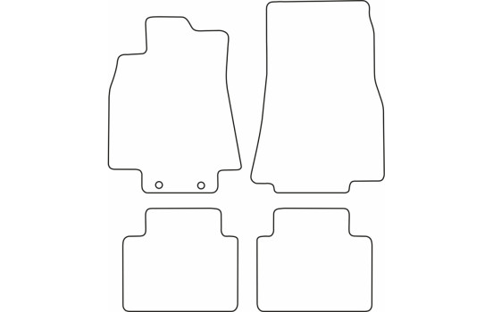 Tapis de voiture Velour adapté pour Mercedes Classe B 2005-2012, Image 6