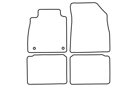 Tapis de voiture Velour adapté pour Nissan Micra K14 2017-, Image 6