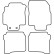 Tapis de voiture Velour adapté pour Nissan Primera 2002-2008, Vignette 6