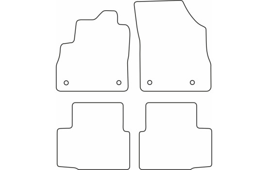 Tapis de voiture Velour adapté pour Opel Astra K 2015-, Image 6