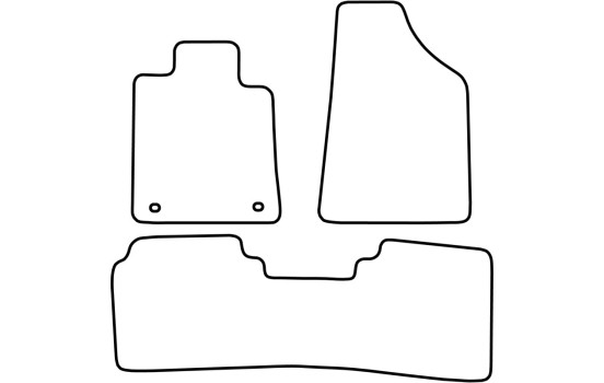 Tapis de voiture Velour adapté pour Renault Safrane 1992-2000, Image 6
