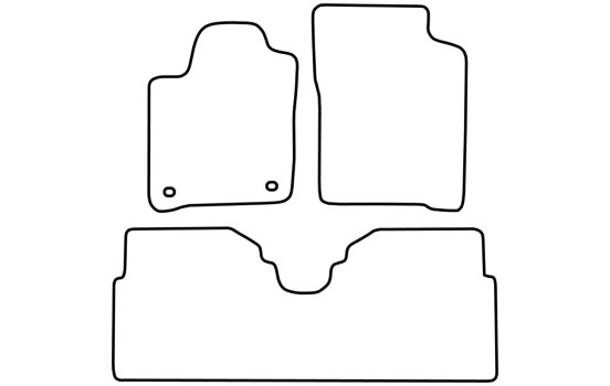 Tapis de voiture Velour adapté pour Renault Scenic 2000-2003 (+ compartiments), Image 6