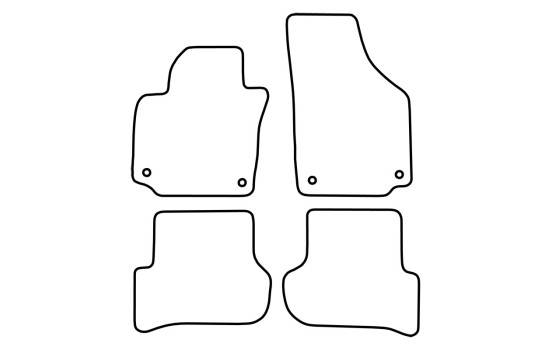 Tapis de voiture Velour adapté pour Skoda Yeti 2013-, Image 6