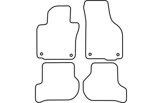 Tapis de voiture Velour adapté pour Volkswagen Scirocco 2008-, Image 6