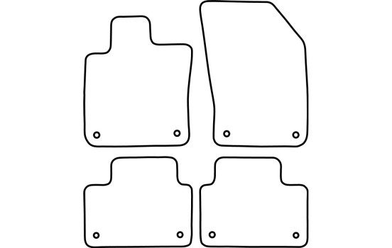 Tapis de voiture Velour adapté pour Volvo V60 II 2018-, Image 6