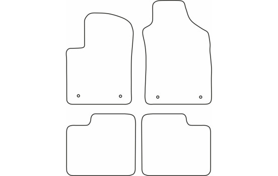 Tapis de voiture Velour pour Fiat 500 2015-, Image 6