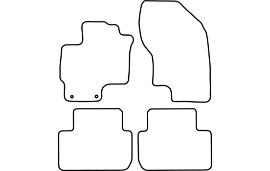 Tapis de voiture Velours adaptable pour Mitsubishi Outlander III PHEV 2013-, Image 6