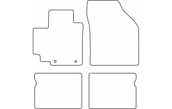 Tapis de voiture Velours adaptable pour Suzuki Celerio 2015-, Image 6