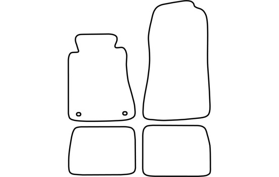 Tapis de voiture Velours pour Mercedes 190 W20, Image 6