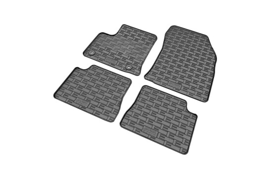 Tapis en caoutchouc adaptés à la Jeep Avenger (électrique) 2023- (4 pièces avec points de fixation), Image 2
