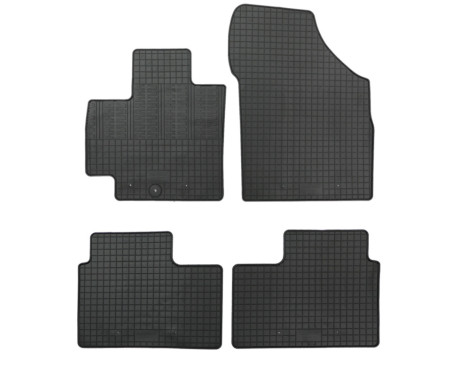 Tapis en caoutchouc adaptés à la Suzuki Ignis (MF) 2016- (4 pièces avec points de fixation)