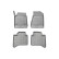 Tapis en caoutchouc adaptés au pick-up Maxus T90 EV (électrique) 2022- ; ensemble complet (FS)