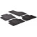 Tapis en caoutchouc adaptés pour Audi Q3 2011- (T-Design 4 pièces + clips de montage)