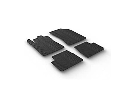 Tapis en caoutchouc adaptés pour Citroën C3 11/2016- (T-Design 4 pièces)