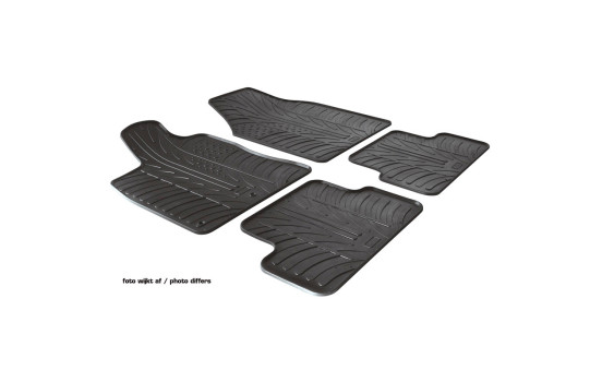 Tapis en caoutchouc adaptés pour Lancia Ypsilon 2011- (T-Design 4 pièces + clips de montage), Image 2