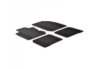 Tapis en caoutchouc adaptés pour Mazda 3 2013- (T-Design 4 pièces + clips de montage)