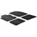 Tapis en caoutchouc adaptés pour Mazda 3 2013- (T-Design 4 pièces + clips de montage)