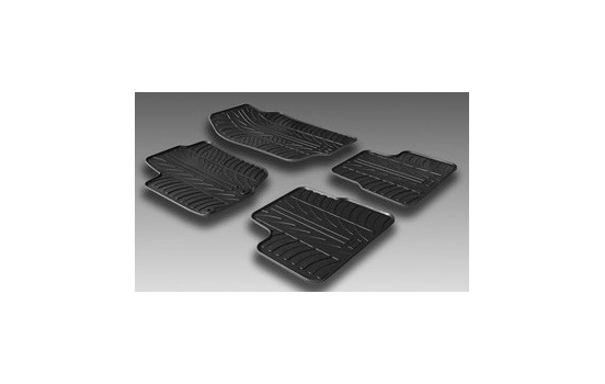 Tapis en caoutchouc adaptés pour Peugeot 208 2012- (4 pièces + clips de fixation), Image 2